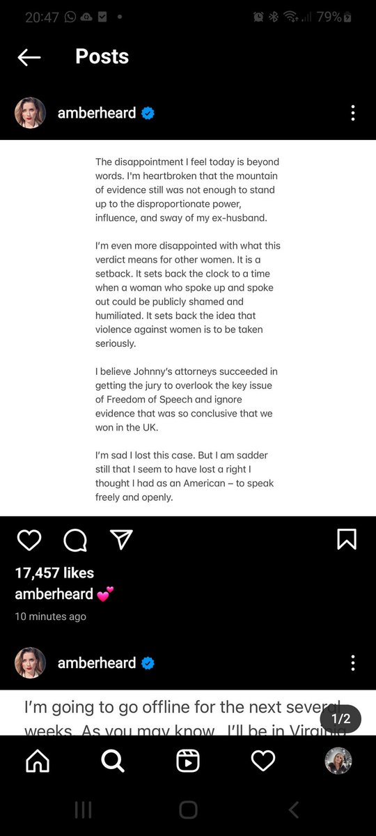 #Amberturd made a statement on her IG!! 
She didn't win anything in UK, NGN did!? She is still delusional! 
#JusticeForJohnnyDepp 
#JohnnyDepp #verdictwatch #AmberHeardDeservesPrison