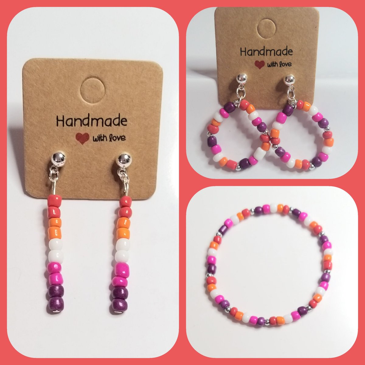 Thegiftnestwey1's tweet photo. Lesbian Pride jewellery 
❤🧡💛💚💙💜
Shop now ⬇️
https://t.co/CPQwdPunwO 

#CraftBizParty
#HandmadeHour
#UKMakers
#htmlp 
#WowHandmade
#PrideMonth 
#Pride2022 #pridemonth2022 https://t.co/p9rBYBZKGc