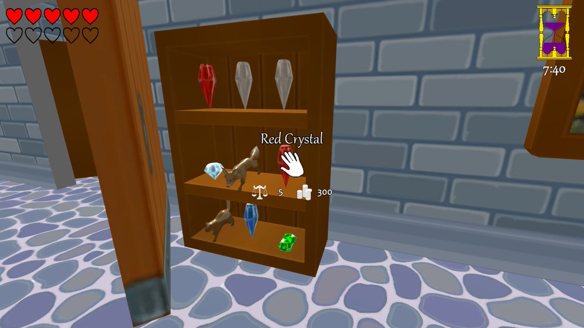 TheLuminousWolf's tweet photo. Jewels from an asset pack by @LowlyPoly are looking good! And with a little stretching, they can be transformed into something else too... #gamedev #indiegame #wizardheist #assetStoreunity3d https://t.co/ZvyYQkBXbB