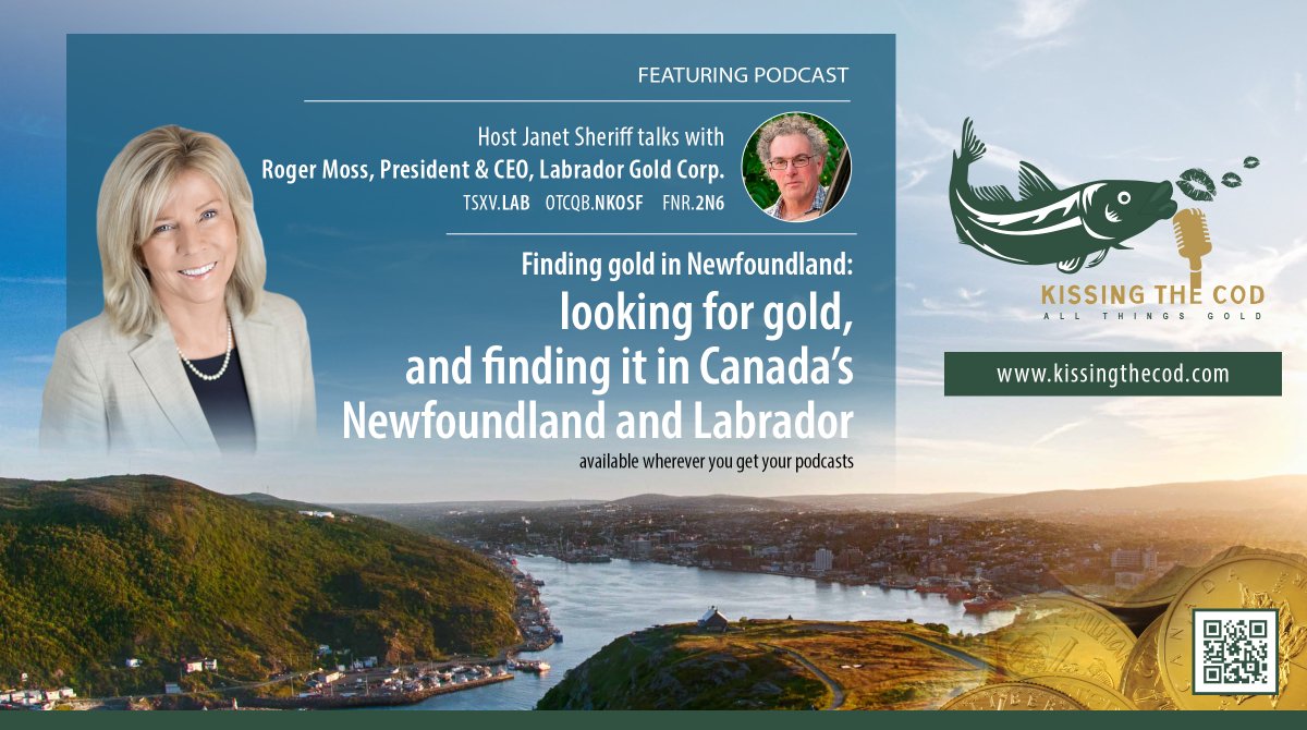 mine_in_america's tweet photo. New Episode Now Live!

Janet with Roger Moss, President and CEO of Labrador Gold Corp for a conversation about mining gold around the world, Labrador's current projects, and the early days of mining in Newfoundland.

Visit the link in our bio to stream it on your platform of  ... https://t.co/EDk2V0x3aT