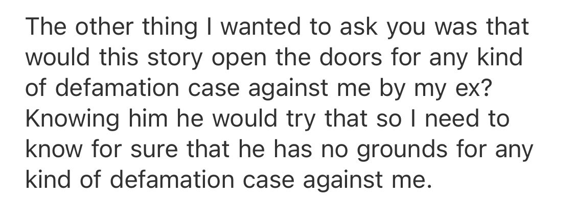 The implications of the Depp v Heard trial are already so chilling. This is an email I got from a survivor - who wants to tell her story - just yesterday. In New Zealand.