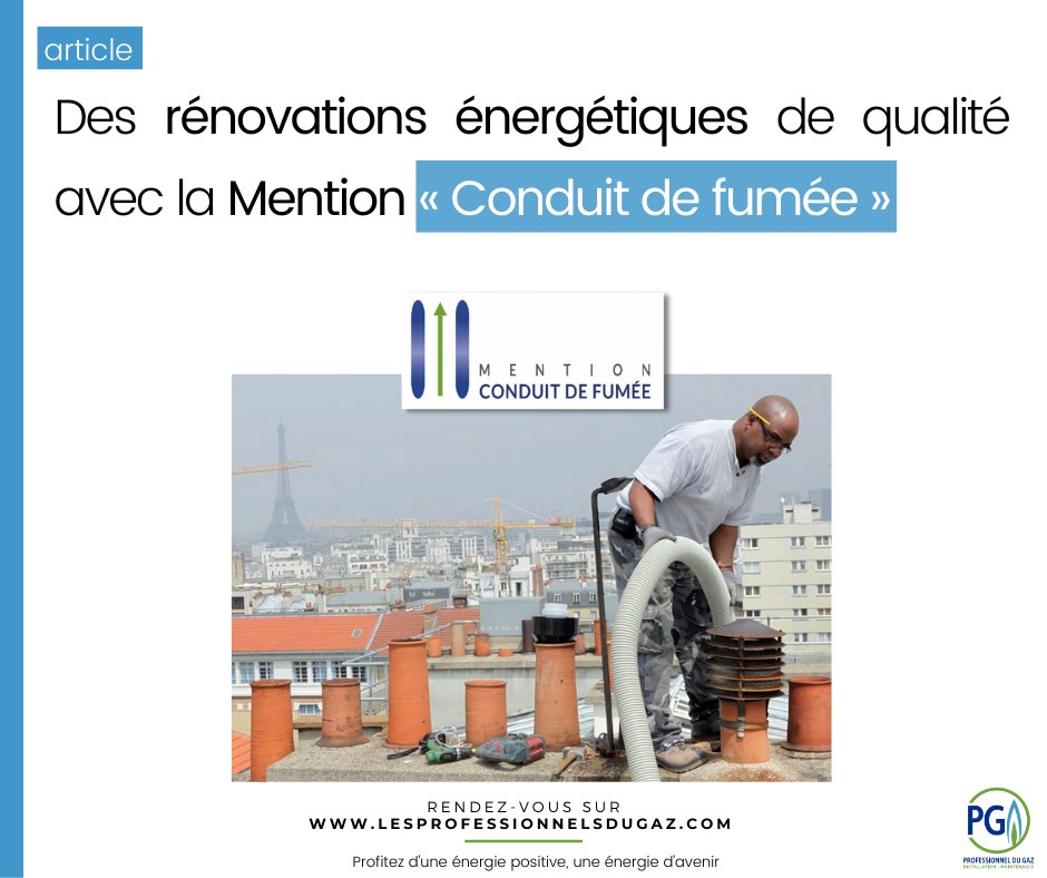 ProsduGaz's tweet photo. [EXPERTISE] PG a lancé la mention « Conduit de fumée » ✔️Elle permettra aux particuliers habitant en appartement d’identifier les #professionnels spécialistes du remplacement d’anciennes #chaudières par des chaudières #THPE ✅ Plus de détails sur https://t.co/ePOspfcd9H https://t.co/WOUnRs0KgJ