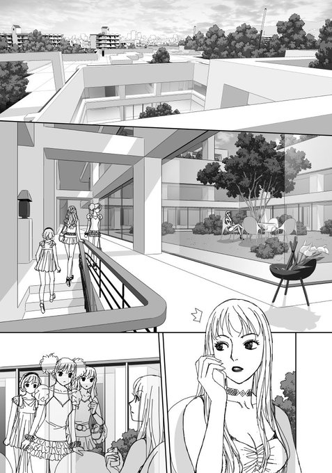 「My doll house」の下描き
台詞フキダシ無し絵その、196

使い回しがきくよーに、すっごく大きな家の背景を作ったんだけど重過ぎてかえって大変だった…🥲 