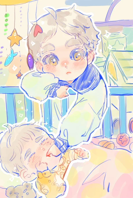 赤ちゃんと赤ちゃん👶🏻👶🏻 
