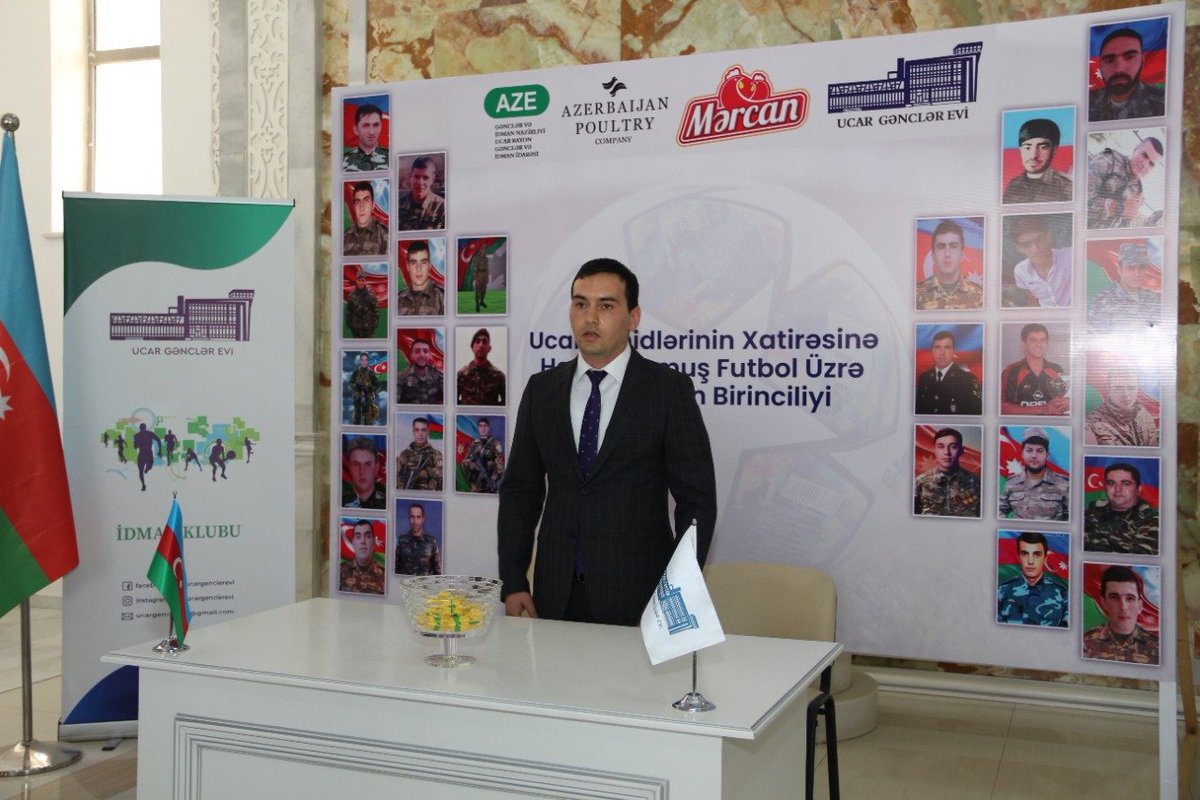 ucar_si's tweet photo. Ucar Rayon Gənclər və İdman İdarəsi və Ucar Gənclər Evi SXM-nin birgə təşkilatçılığı ilə Ucar şəhidlərinin əziz xatirəsinə həsr olunmuş futbol üzrə bələdiyyələr və təşkilatlar arasında rayon birinciliyinə start verilib.🏆

#Gənclərİdman #AZEidman #AZEsport #FutbolUcar https://t.co/mlVebNrwnO