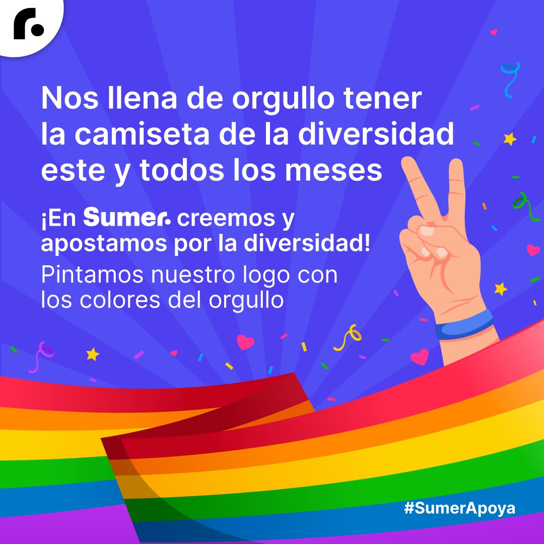 DomunLatam's tweet photo. En #Sumer trabajamos por un ambiente mΓ‘s inclusivo, construimos desde la diversidad ππ½ y generamos espacios de trabajo seguros e incluyentesπ #WeAreSumerian
#Diversidad #Pride #ProudPride #SumerApoya https://t.co/bGQ4pbWZFH