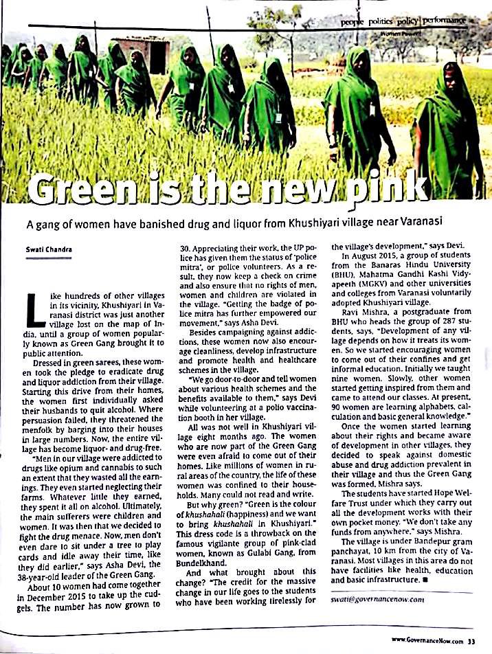 We intend formation of Green Group in #Ballia for Women Empowerment and are willing to distribute 200 green sarees to them. All the well-wishers are requested to come forward and join us in this good cause for rural development. #GreenGang 

Know more - abc.net.au/news/2019-08-0…