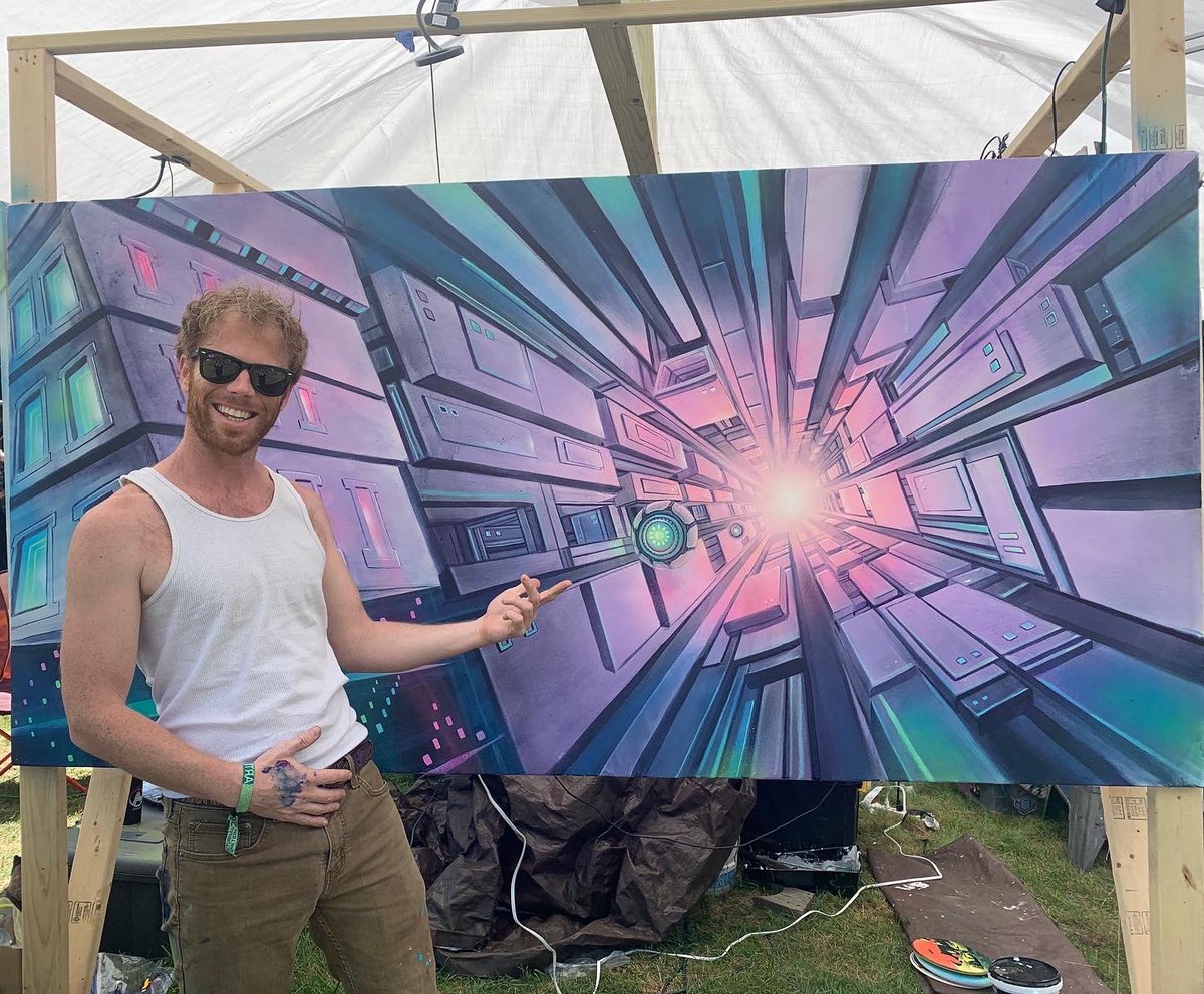 This past weekend I went to Massachusetts for Nocturnal Funktion by <a href="/soundzorganic/">Soundz OG</a>. Had a great time! I also made this 4x8’ painting during the event. I was stoked to spend genuine time with some really amazing people.