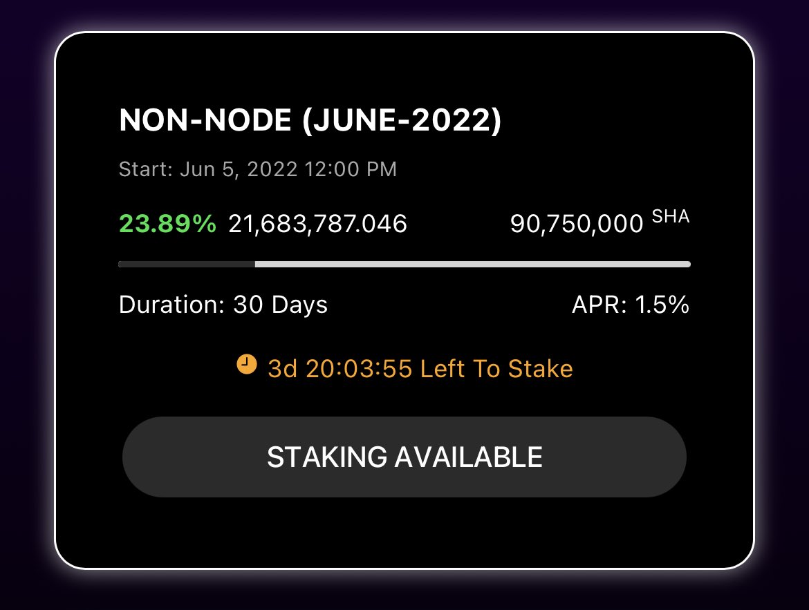 cryptokittency's tweet image. Don’t forget to claim and restake your $SHA go June. ⁦@SafeHavenio⁩ ⁦@Inheriti_com⁩ ⁦@SafeKeyU2F⁩ #safenode #vechain
