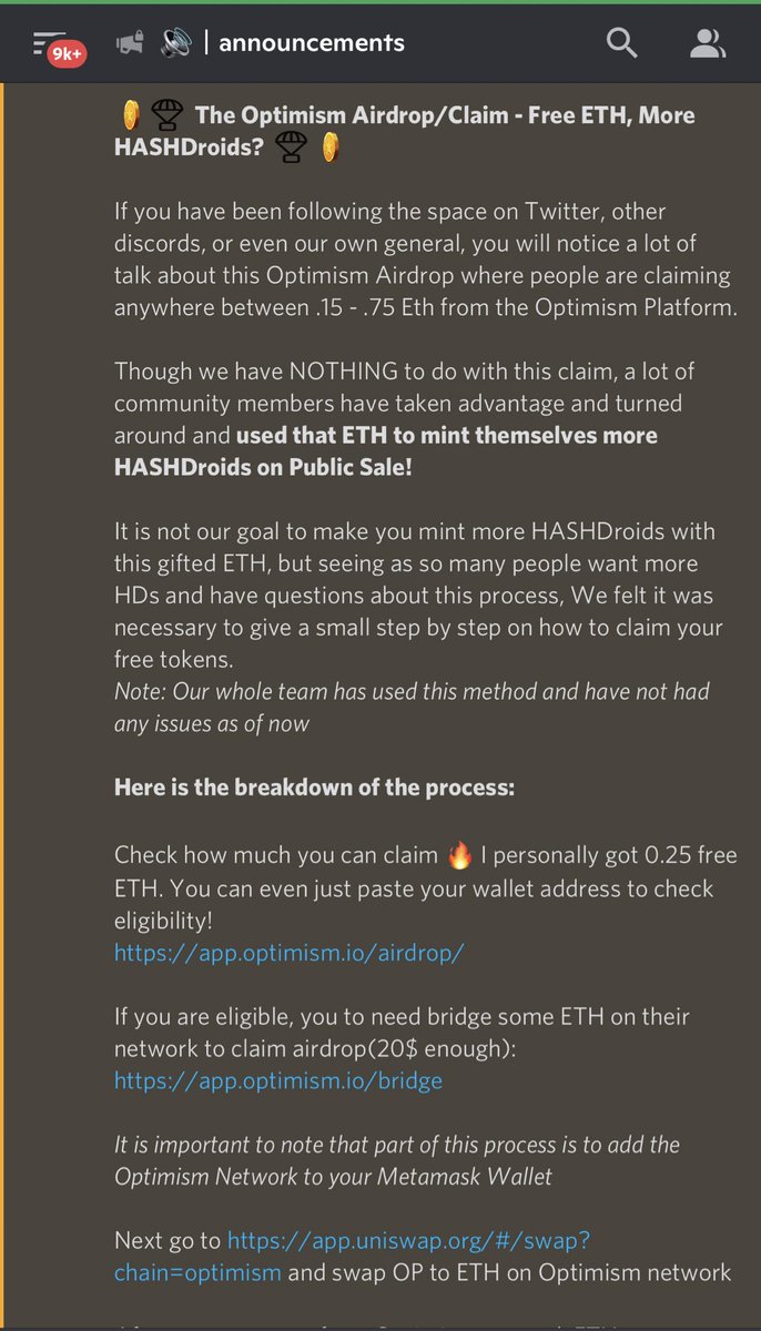 nft_royalty's tweet photo. @BMC_NFT couldn’t get any better 👀

The community uses @SnapshotLabs to vote on monthly rewards in the community wallet - that qualified thousands of people in the community for the @optimismPBC airdrop of roughly $300 in $OP 🤯

Just minted me 2 more Play-To-Mine Hashdroids 🥳 https://t.co/49VTbkgtSd