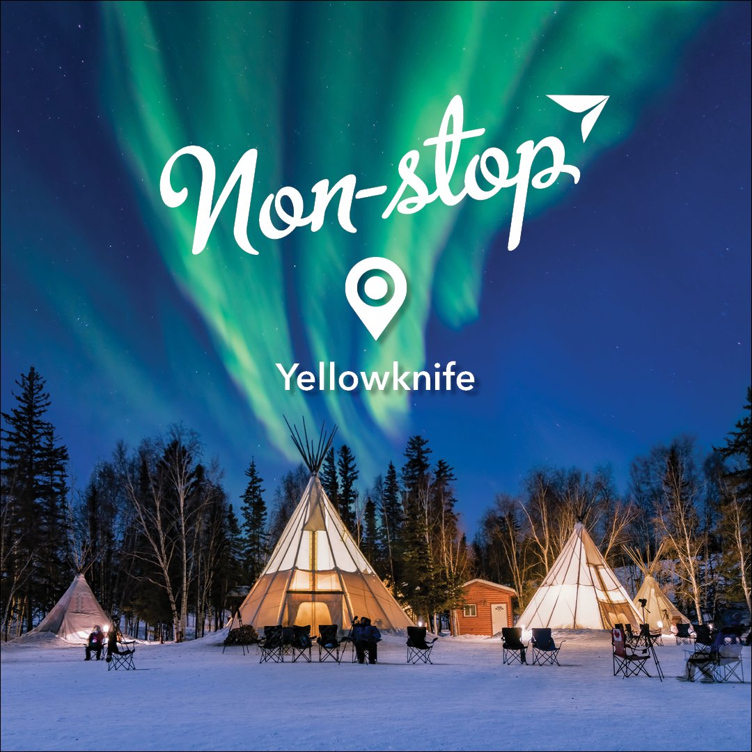 FlyYEG's tweet photo. Discover the extraordinary with @AirCanada! Regardless of what time of year you visit, there’s always something happening in #Yellowknife. To learn more about this destination or any of our 55 non-stop destinations, please visit https://t.co/t6X5kvnevQ #FlyEIA #YEG #YEGTravel https://t.co/DP4JQhEhtg