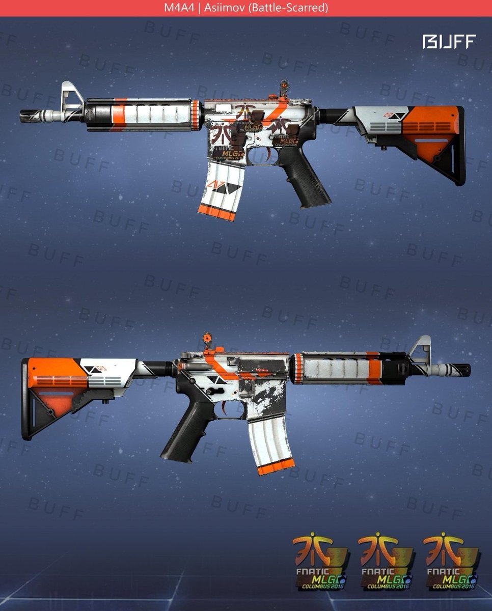 Sparrry's tweet photo. Fuck the M4A1-S. This slaps too hard xD #CSGO #asiimov @FNATIC https://t.co/oY95QOxbyE