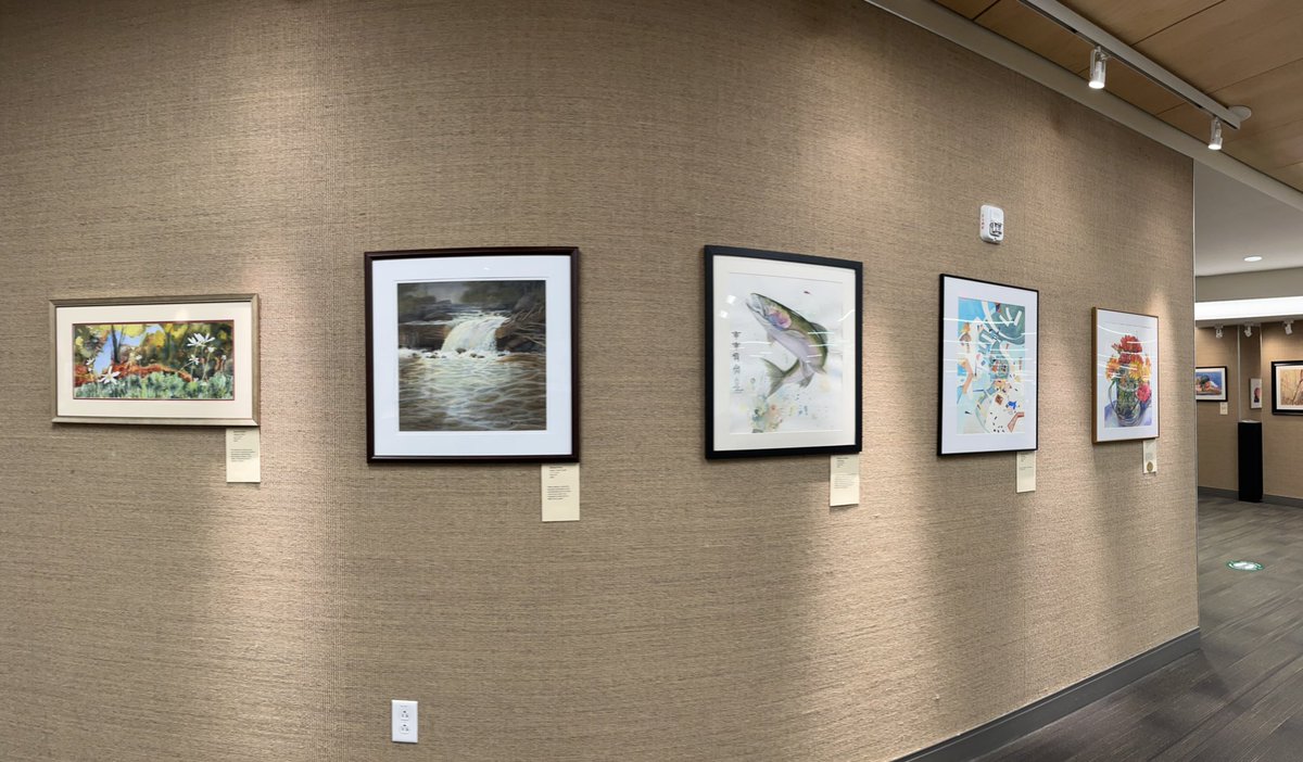 LeMoyneLibrary's tweet photo. Summer show is glorious! CNY Watercolor Society Annual Juried Exhibition is @LeMoyne Wilson Art Gallery! https://t.co/9tTGITZW4t