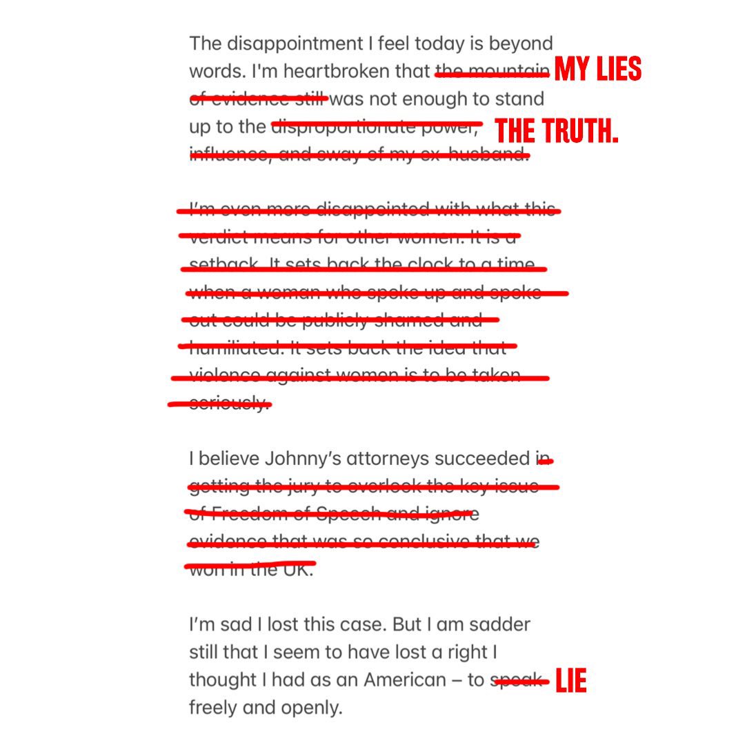 بس حبيت اعدل تصريح امبر.
عشان مره وحده على الاقل تقول شي صح 😂😂           #JusticeForJohnnyDepp