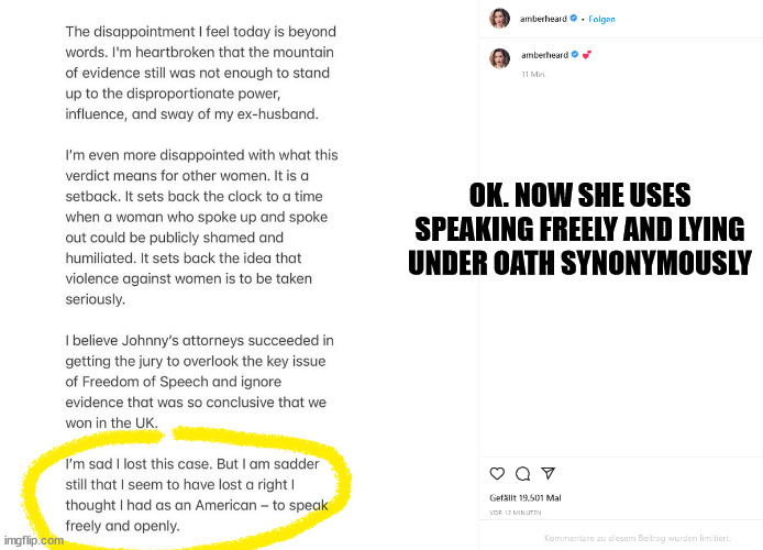 Amber Heard's statement is just insane. #letstalkaboutalpacas #JusticeForJohnnyDepp