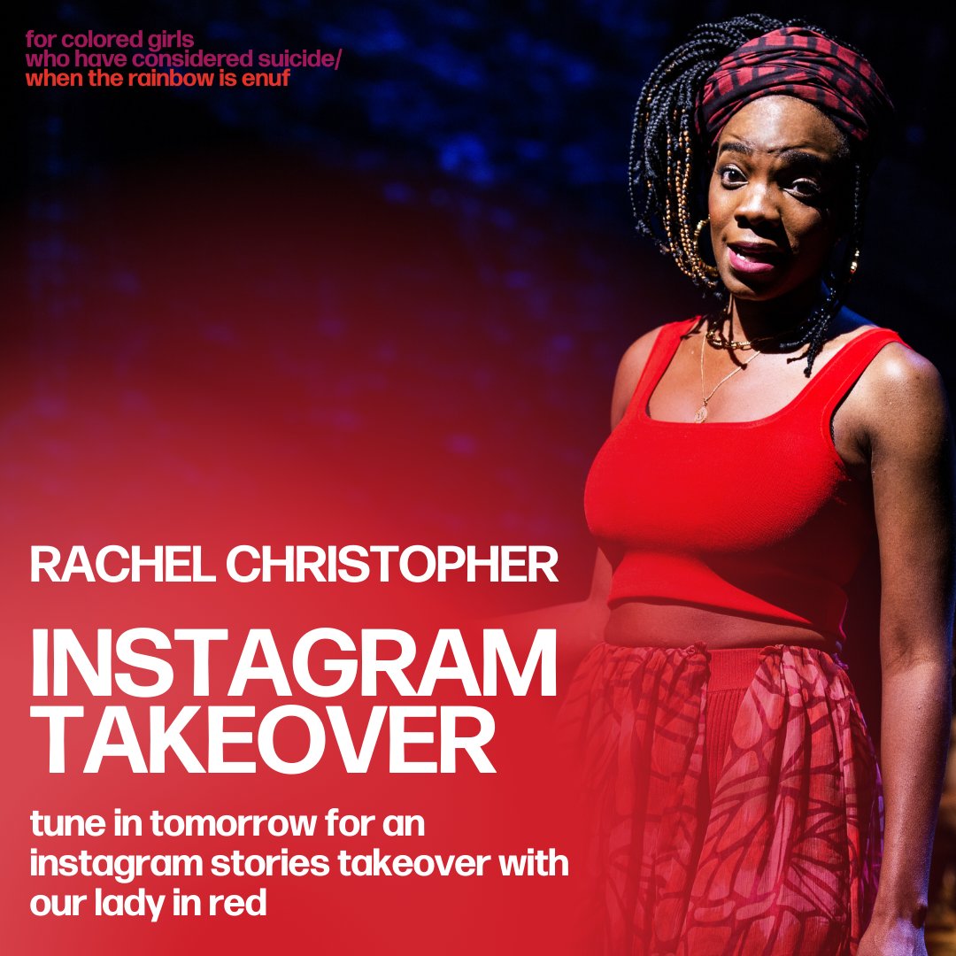 AYYY! Be sure to tune in tomorrow on Instagram as our Lady in Red, Rachel Christopher, takes over our Stories! ❤️ #FCGBroadway