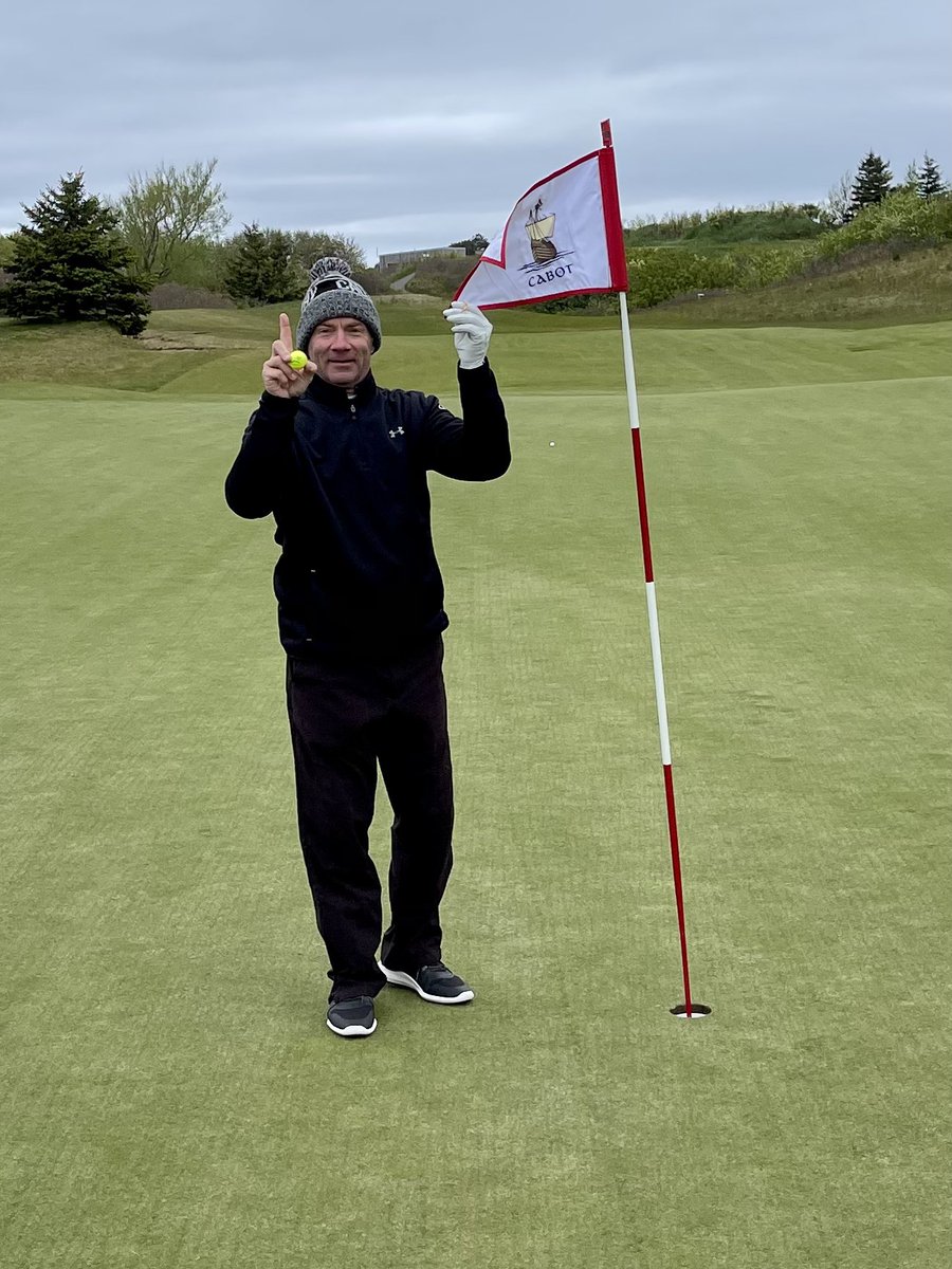 So this happened today @cabotcapebreton at the <a href="/PGAofCanadaAtl/">PGAofCanadaAtlantic</a> CPG Pro-Am. #ace
