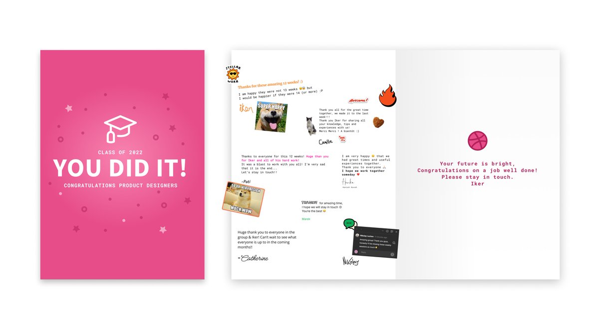 ikerffernandez's tweet image. Today we had the last mentoring session of the first Product Design course by Dribbble. Bittersweet feelings. Sad farewell, but so proud of this group.

These are just some of the projects the students did during the last 12 weeks:

🔗 dribbble-course-1-iker.softr.app 🔥