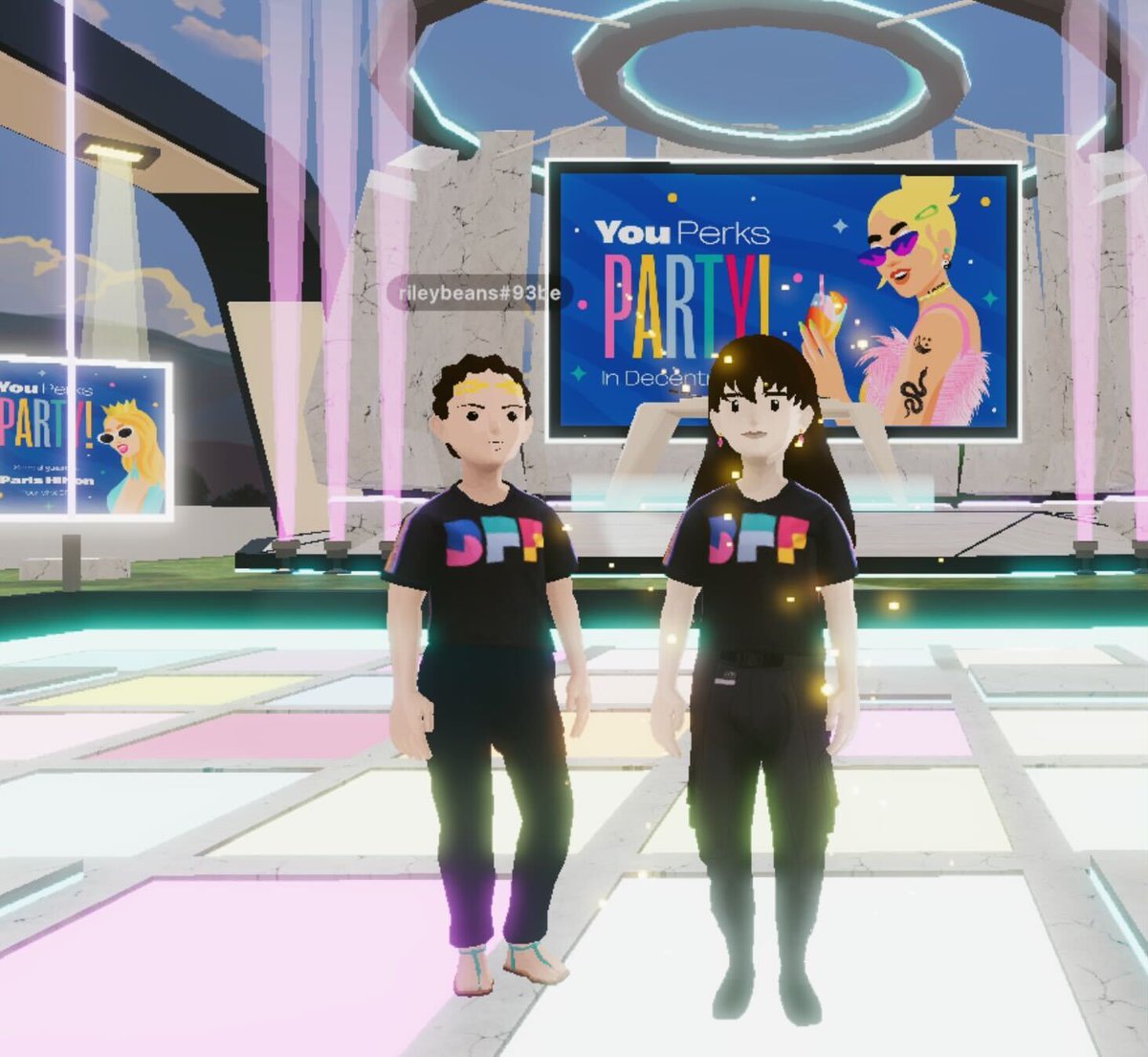 MyBFF's tweet photo. The team is getting things ready in Decentraland! We can't wait to be joined by all our BFFs later today.

Rumor has it there's a VERY special DJ lined up. 👑 https://t.co/JlDFemM8Nl