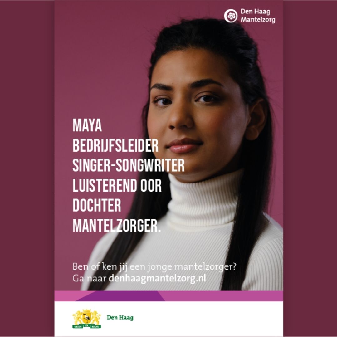 Heb jij Maya langs de weg of in de stad gezien? Zij is naast singer-songwriter ook jonge mantelzorger. Vandaag is de Week van de Jonge Mantelzorger gestart. 
Tot en met 7 juni zijn er toffe events voor jongeren georganiseerd. Kijk voor meer. ➡️ denhaagmantelzorg.nl/jongeren