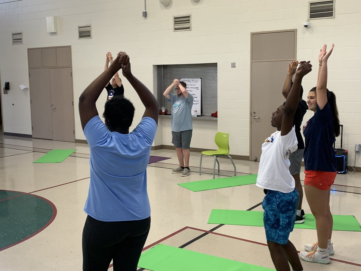 Day 2 of Camp! 
•
•
Yoga 🧘🏻‍♀️🧘🏾‍♂️🧘🏽🧘‍♂️
•
•
Namaste People ☮️ 
•
•
<a href="/HumbleISD_ESS/">Humble ISD Educational Support Services</a> <a href="/HumbleISD/">Humble ISD</a>