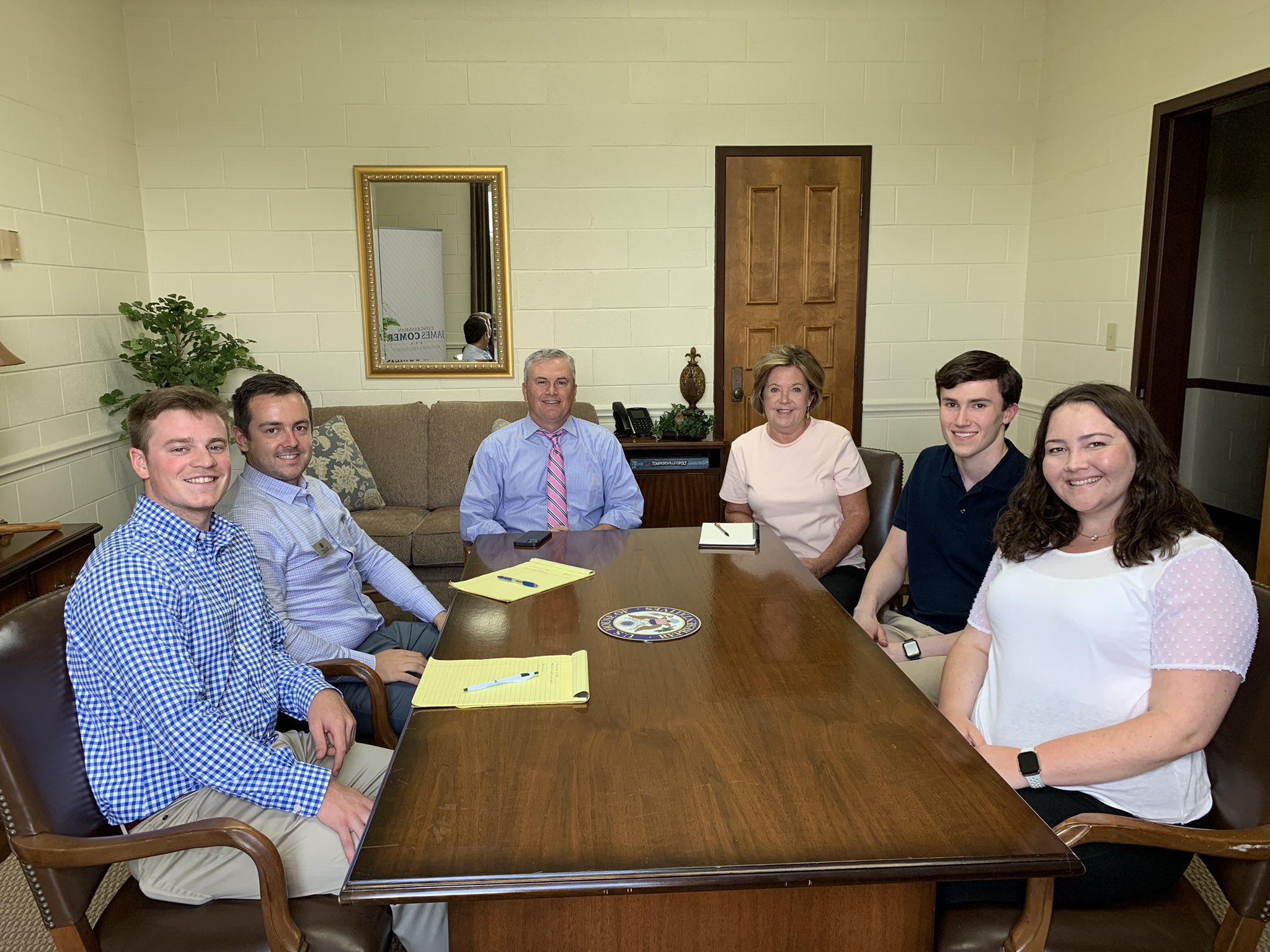 James Comer on Twitter "Staff meeting in my Tompkinsville District