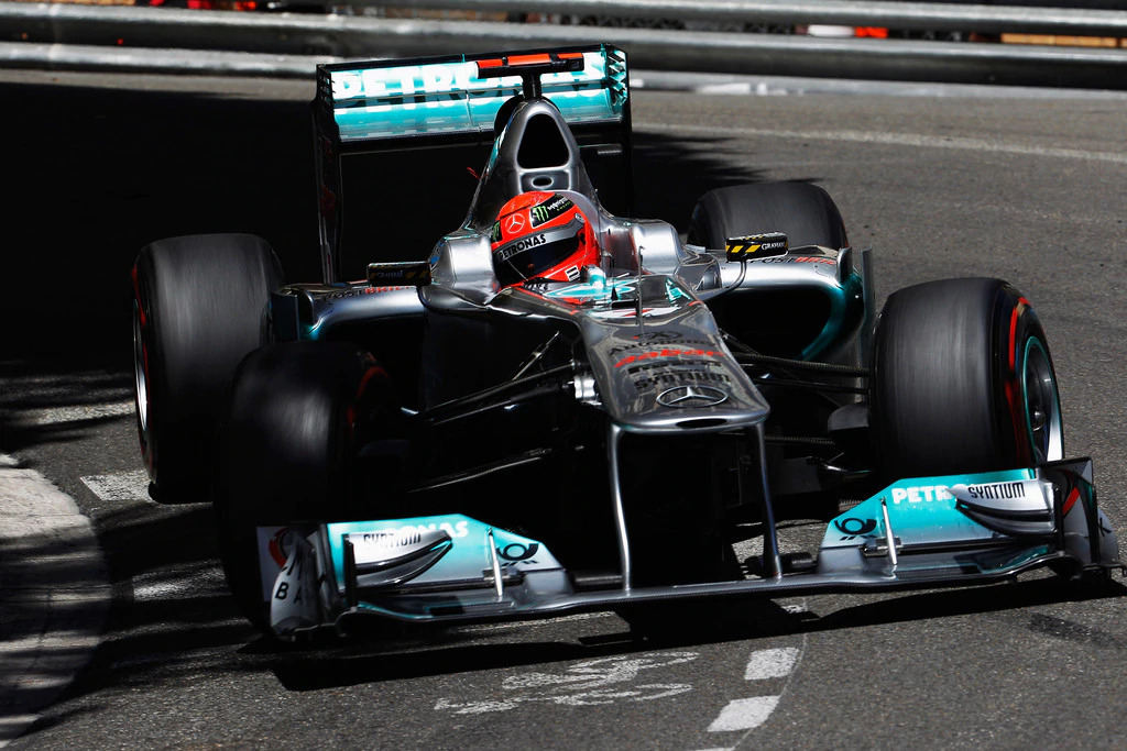 2011 Michael Schumacher Petronas Schuberth visor signed (Monaco GP)

Original Michael Schumacher Petronas Schuberth dark visor with tear off used during the 2011 GP. Comes signed and dated on tear off with smiley face.
Price upon request