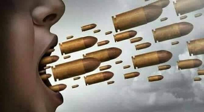 Falar sem pensar é o mesmo que atirar sem apontar... Seja dono do seu silêncio para não se tornar refém das próprias palavras!! ✍🏻🗣