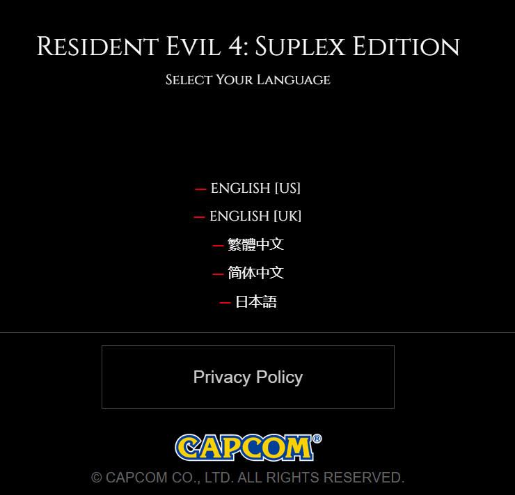 Jawmuncher's tweet photo. Oh fuck, Capcom put the Resident Evil 4 Remake website up early! #REBHFun 

https://t.co/LmMPgVuAHB https://t.co/DF66N4Rcd2