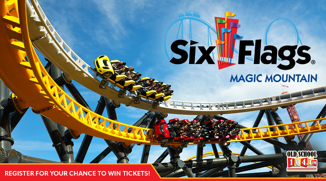 oldschool1047's tweet photo. Old School 104.7 has your tickets to Six Flags Magic Mountain! This is your Six Flags, come make it yours! For your chance to win a day at the Thrill Capital of the World go to https://t.co/XokgqV1UAP! https://t.co/vTWtixYdyn