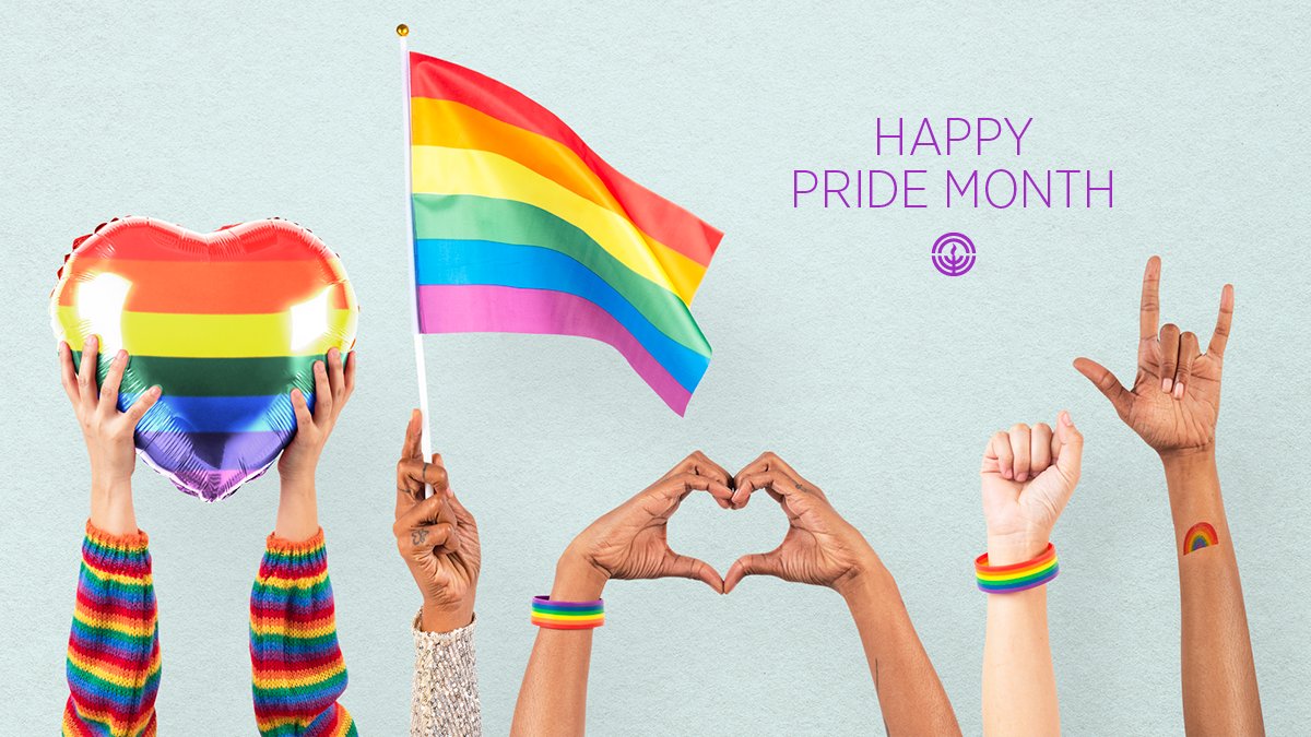 Jewishcalgary's tweet photo. June is Pride month! We're proud to celebrate and honour the diversity in our community and beyond. #ShareThePride #LGBTQPride https://t.co/sPz3EoLlo6