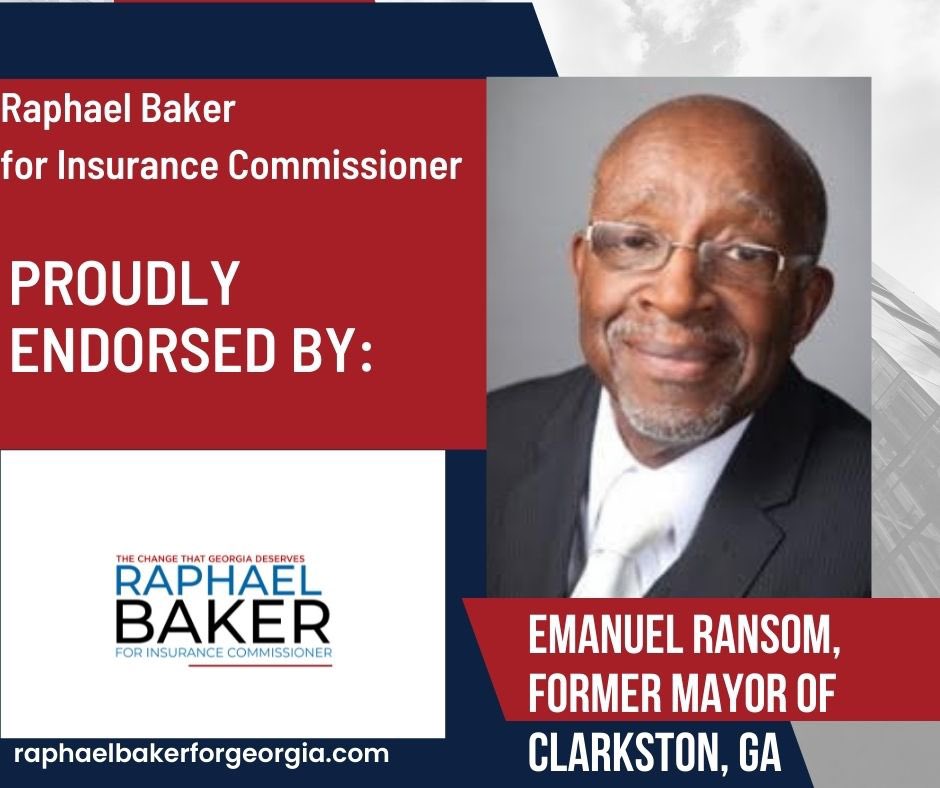 RaphaelBaker4GA's tweet photo. I have been endorsed by Emanuel Ransom, former mayor of Clarkston, Georgia. We need your help to win this runoff election on June 21st. Please donate at least $25 to help spread our message of hope and change throughout https://t.co/CTu0MF0aBa in bio.
#raphaelbakerforgeorgia https://t.co/Q4pQEqMfqu