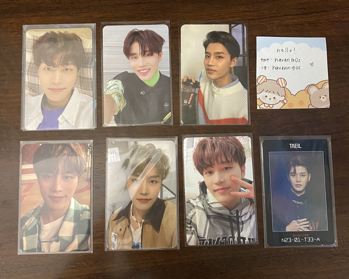 havenGOs's tweet photo. wts lfb | ww ok

nct 127 taeil pcs
selling as a set preferred
all prices in usd

SET
☆ us: $35 tracked shipping incl
☆ ww: $30 + tracked shipping 

2+ PCS AT LEAST / $5 ea 
stamped shipping
☆ us: $1
☆ ww: $2

pls dm if interested or if u have questions!! https://t.co/FX9gFBHRVJ