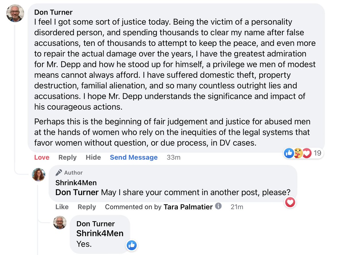 #JusticeForJohhnyDepp #JusticeForAll 
Just one of the responses re: #JohnnyDepp's victory against a #BPD #FalseAccuser, #AmberHeard and her #enablers.
 #verdictwatch #amberheardlost #AmberHeardIsALiar #AmberTurd