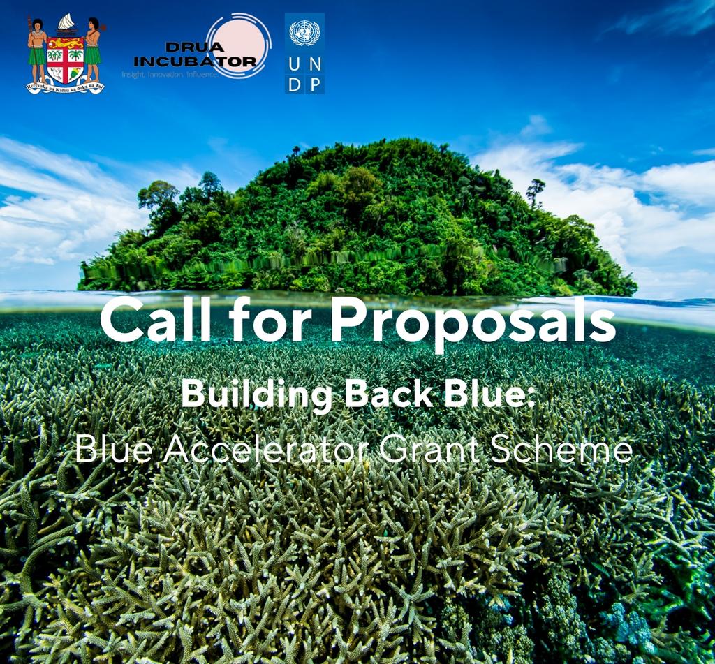 vdelailovu's tweet photo. π£ Blue Accelerator Grant Scheme is calling for proposals. #BuildingBackBlue
ποΈ Applications open until 30 June 2022 to organisations in π«π― involved in the blue economy space & #gender sensitized national development.
View full submission details here: https://t.co/Uvlg6pCc9x https://t.co/rPkciLxX7n