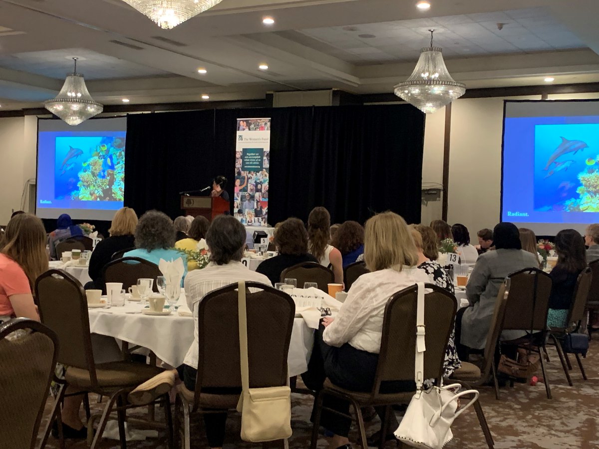 Near record crowd at the 17th Annual Women's Fund Breakfast where we celebrated our 20th Anniversary and reaching our million-dollar goal!  <a href="/HaliLeeNYC/">Hali Lee</a> reminded us that we all come from a culture of giving!