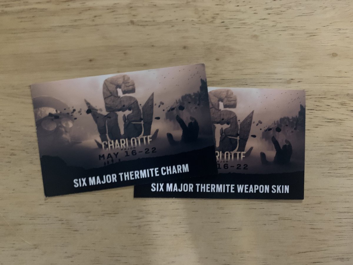 Rainbow Six Major Thermite Charm and Weapon Skin Giveaway! 

We will be giving both these codes away to a lucky follower. 

To enter: 
1. Must be following <a href="/ElevateGG/">ELEVATE</a> 
2. 🔁+💟 this tweet.