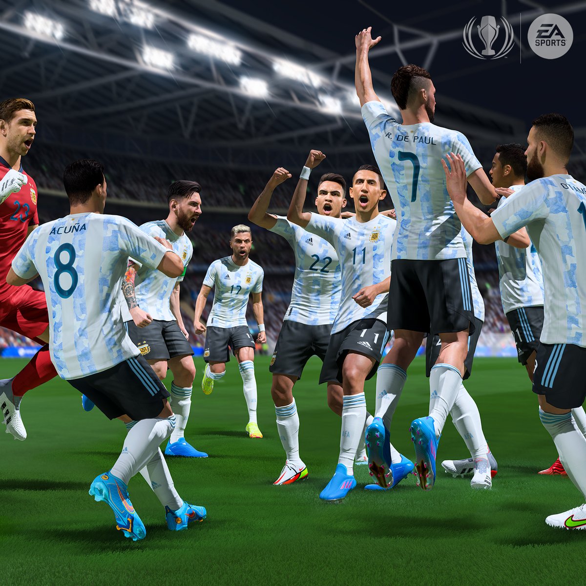 EASPORTSFC's tweet image. Copa America 2021 ✅
Finalissima 2022 ✅
Congratulations to @Argentina 🇦🇷, your 2022 La #Finalissima winners 🏆🔥
@EURO2024 @CONMEBOL