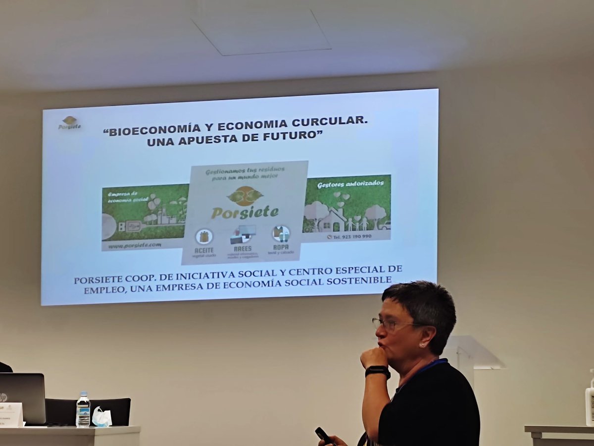 porsiete's tweet photo. Hoy, Pilar Rodríguez, Presidenta de Porsiete
ha participado en la jornada de difusión:
"Bioeconomía y Economía Circular. Una apuesta de futuro"
Desde la Mesa de Experiencias en Bioeconomía y Economía Circular.
#Interrreg #Inbec #Usal https://t.co/XUgfFdF0S4