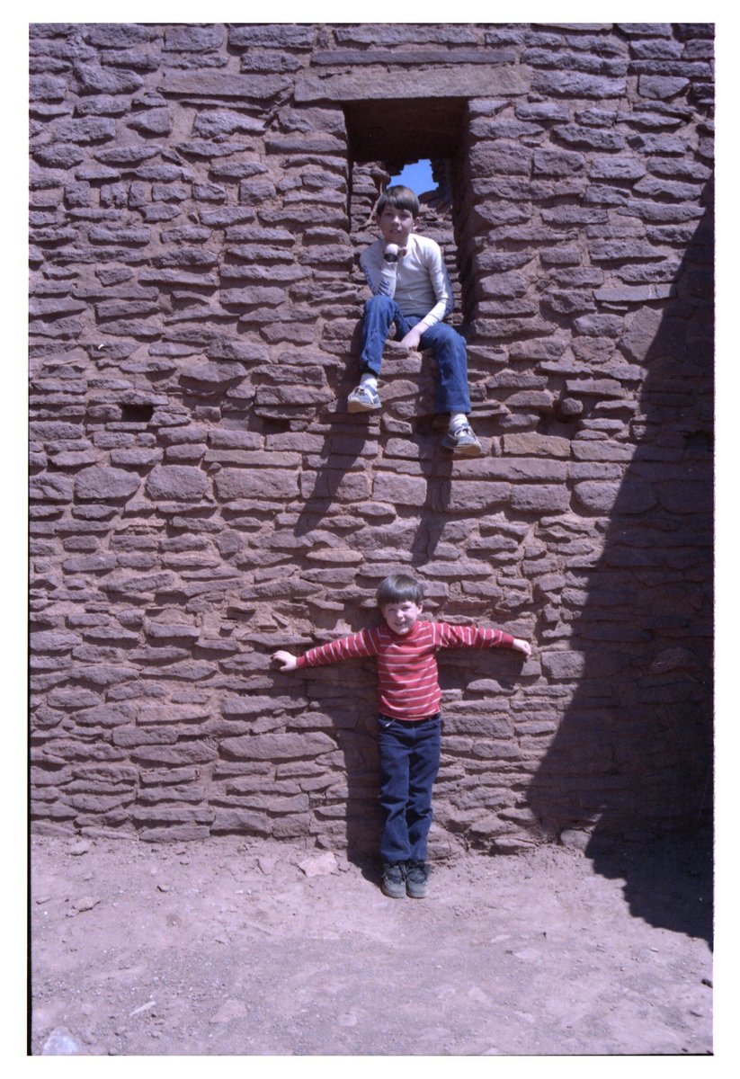NARiverside's tweet photo. June is the start of summer as well as when #schoolsout. It's family vacation time! This family was having a blast at #Wupatki National Monument in #Arizona, ah, when all we had to worry about was going on vacations with our parents! @NPSArcheology says don't climb on the ruins! https://t.co/7uH4gdcJNZ