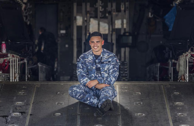 Indigenous aviator's career taking off 
[Jessica Aldred, Defence Australian Government]
Becoming a pilot was a pipe dream for Flight Lieutenant Tjapukai Shaw when he joined Air Force as an Indigenous liaison officer in 2018.
firstnationstelegraph.com/thursday2june2…