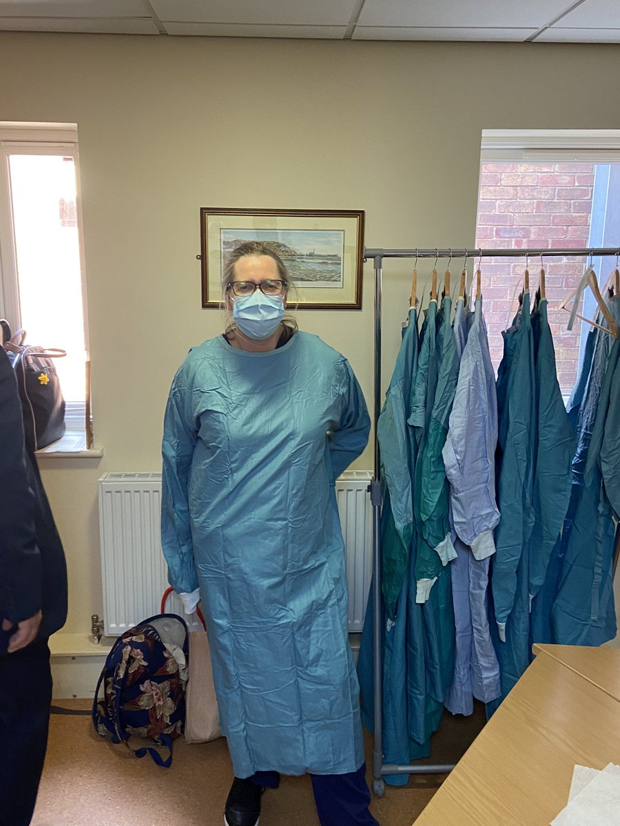 Showcasing reusable theatre gowns at Friarage Hospital. Our sustainability agenda is growing bit by bit <a href="/SouthTees/">South Tees Hospitals</a> <a href="/marcsaaiman/">Marc Saaiman</a>  <a href="/JudithHowe16/">Judith Howe</a> <a href="/nursemansam/">Nursemansam</a> <a href="/sarahba25025281/">Sarah Baker</a> <a href="/GreenerNHS/">Greener NHS</a>