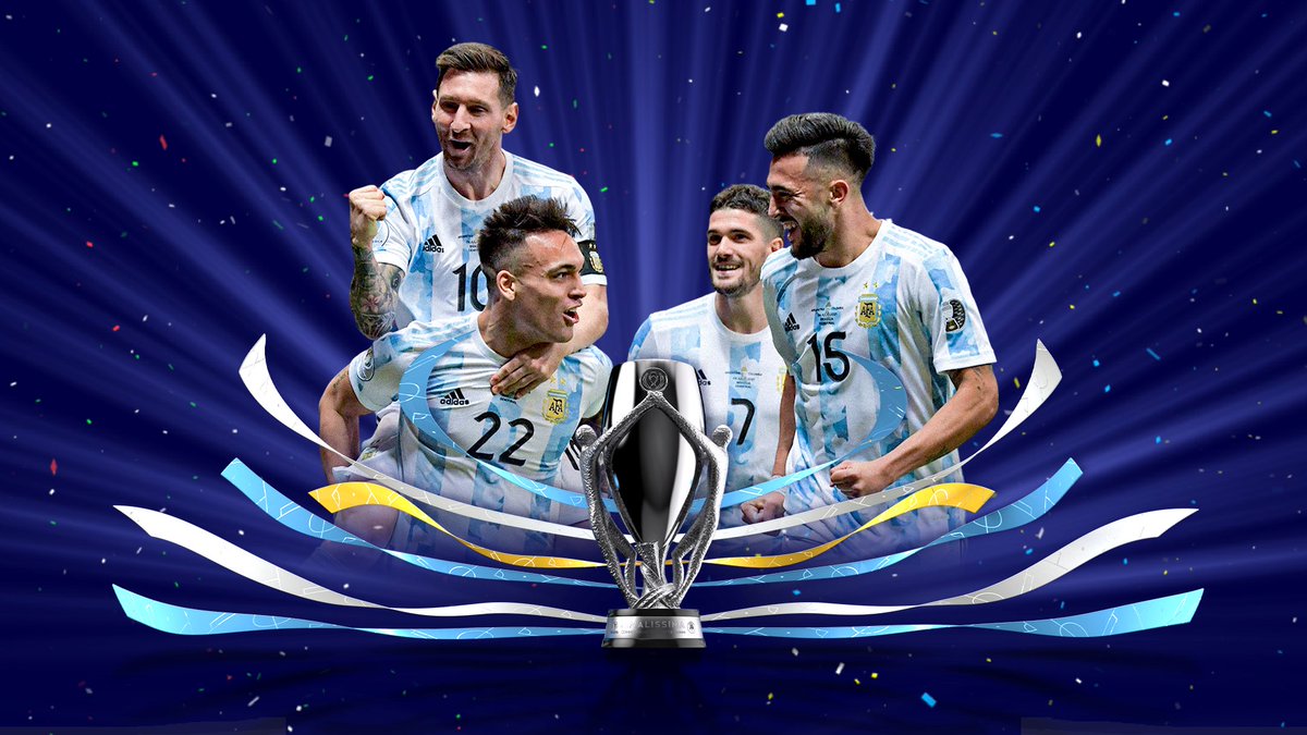 🏆 Argentina 🇦🇷 

Campeón de la #Finalissima 👏👏

<a href="/Argentina/">🇦🇷 Selección Argentina ⭐⭐⭐</a>