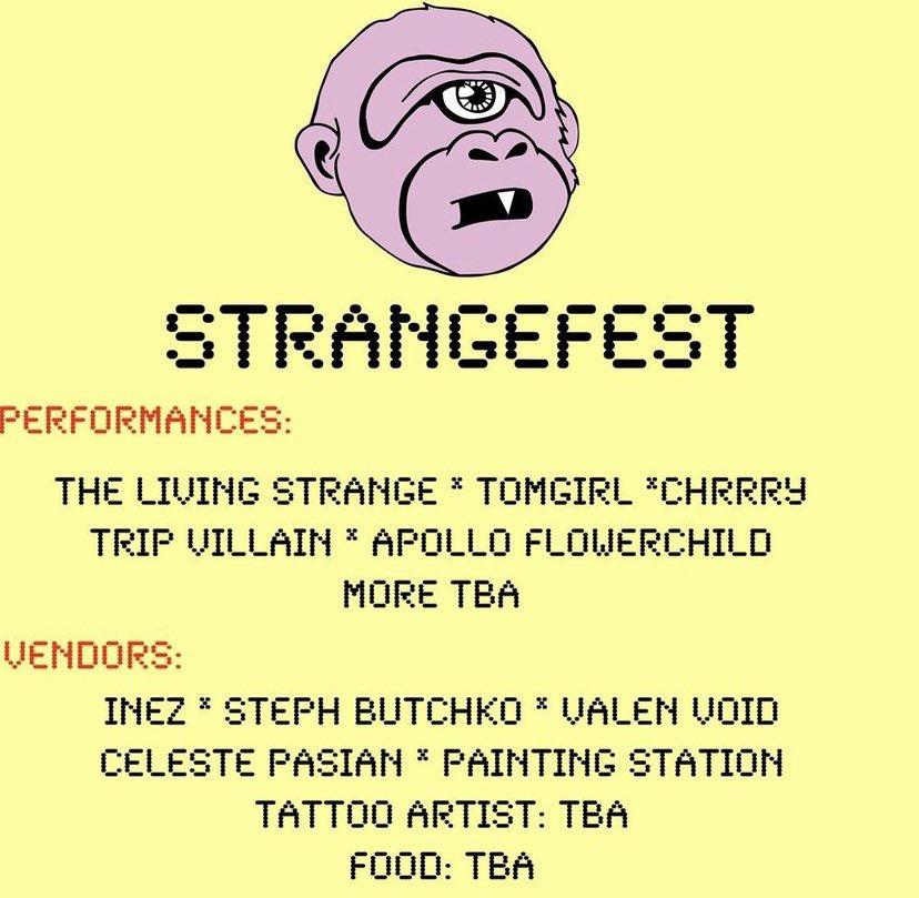 tomgirl504ever's tweet photo. hi girlies!! i’m playing a cute (free*) rooftop party this saturday in brooklyn along with some other sick artists! there will be art, music, and tattoos! #letsgetstrange 
⭐️dm for addy⭐️ https://t.co/CQy0XTO2jE