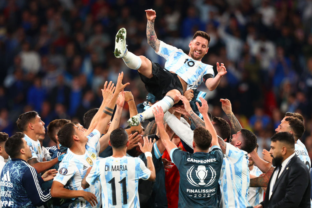 🙌 Ekstase x #LeoMessi 🇦🇷

#Finalissima | #ITAARG | <a href="/Argentina/">🇦🇷 Selección Argentina ⭐⭐⭐</a>