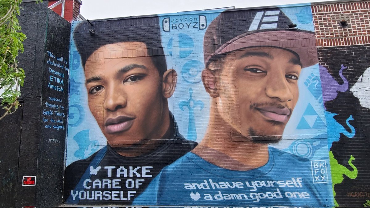 Double A (@doublea_charged) on Twitter photo Presenting the ETIKA MURAL PT 2
Painted by the very talented Artist <a href="/bkfoxx/">BKfoxx</a>
Special thanks to <a href="/grafftours/">Graff Tours</a> for the wall & support
Project Directors <a href="/DoubleA_Charged/">Double A</a>
<a href="/PressAbeToStart/">Abe</a>
Portrait credit <a href="/KimphotosA/">Kimphotos.az</a>
Made possible by the #JOYCONBOYZ
323 Scholes St Brooklyn NY Presenting the ETIKA MURAL PT 2
Painted by the very talented Artist <a href="/bkfoxx/">BKfoxx</a>
Special thanks to <a href="/grafftours/">Graff Tours</a> for the wall & support
Project Directors <a href="/DoubleA_Charged/">Double A</a>
<a href="/PressAbeToStart/">Abe</a>
Portrait credit <a href="/KimphotosA/">Kimphotos.az</a>
Made possible by the #JOYCONBOYZ
323 Scholes St Brooklyn NY