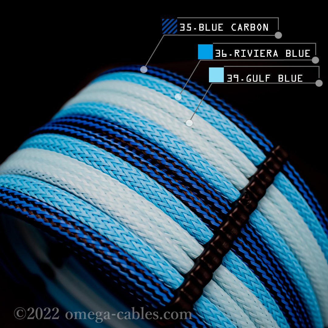 omegacables_jp's tweet image. BLUE MIX
#スリーブケーブル #カスタムケーブル