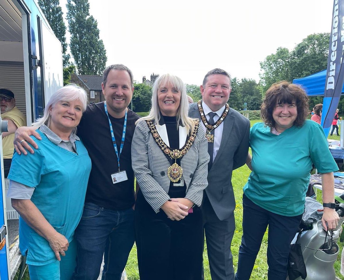 Fabulous community event at @merseyfest Meeting the new mayor of Manchester #vaccinations @ManchesterHCC