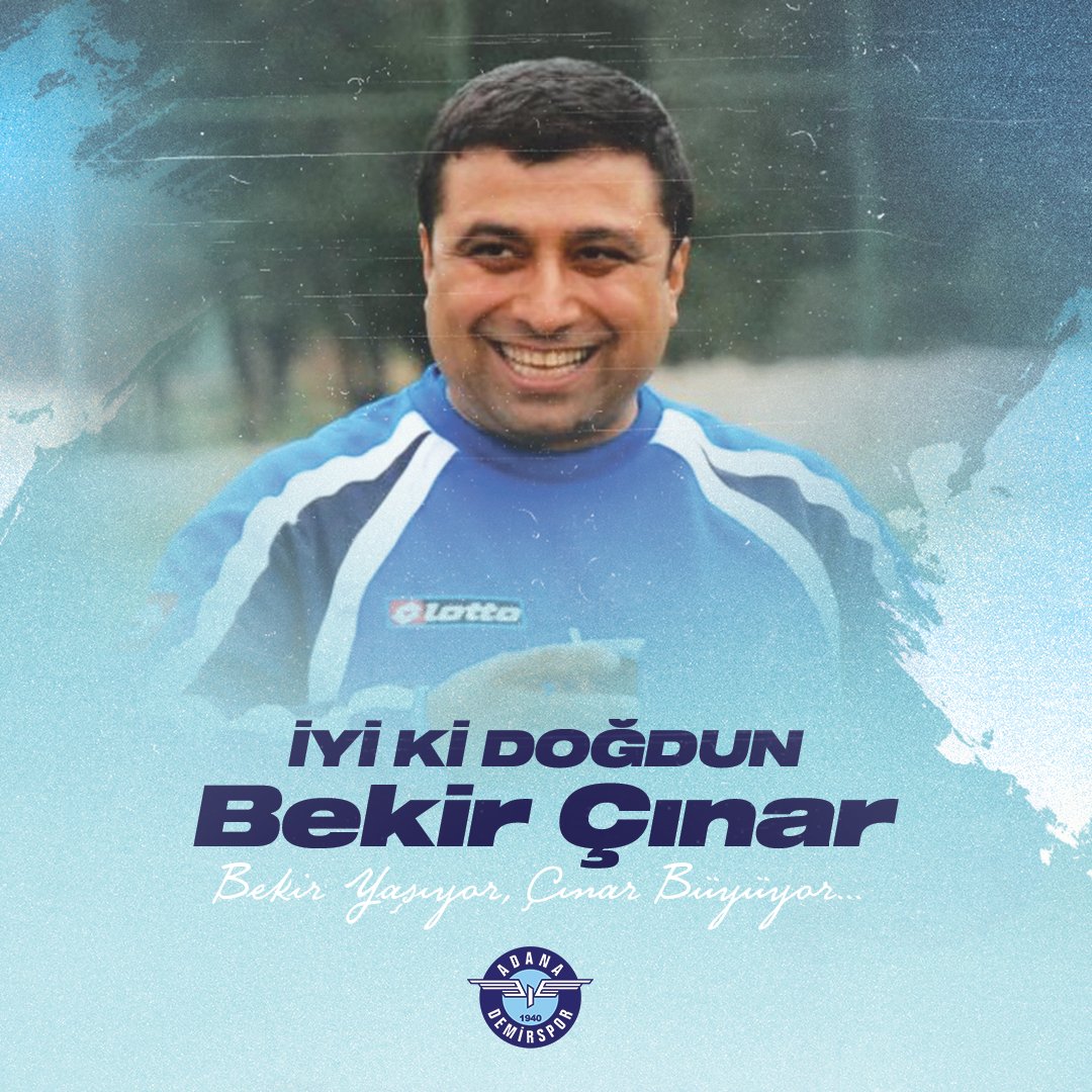 İyiki doğdun, iyiki vardın, iyiki başkanımız oldun büyük başkan. Huzur içinde uyu, yolundayız güzeliz, güzel kalacağız!💙

#AdanaDemirspor #BekirCinar