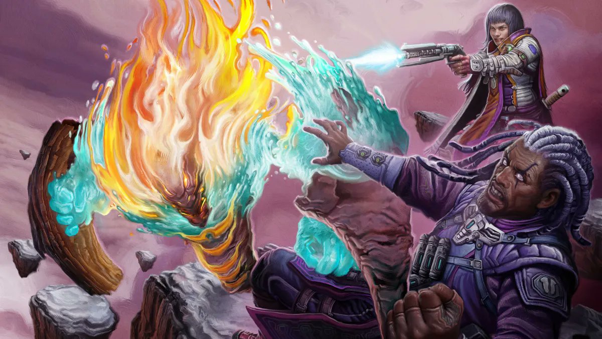 paizo's tweet image. 💥 As the Drift shudders back to unpredictable functionality, the galactic community scrambles for answers and desperately fights to maintain order amid the chaos!

#Starfinder Drift Crisis is now available! paizo.me/3vekQS0
Art by Victor Manuel Leza Moreno